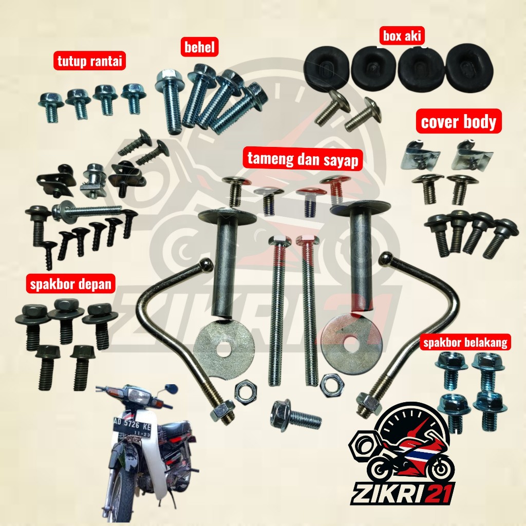 Baut astrea grand full set / baut full set astrea grand / baut komplit astrea grand