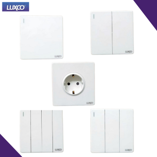 Saklar Luxco 1 Gang, 2 Gang, 3 Gang, 4 Gang dan Stop Kontak