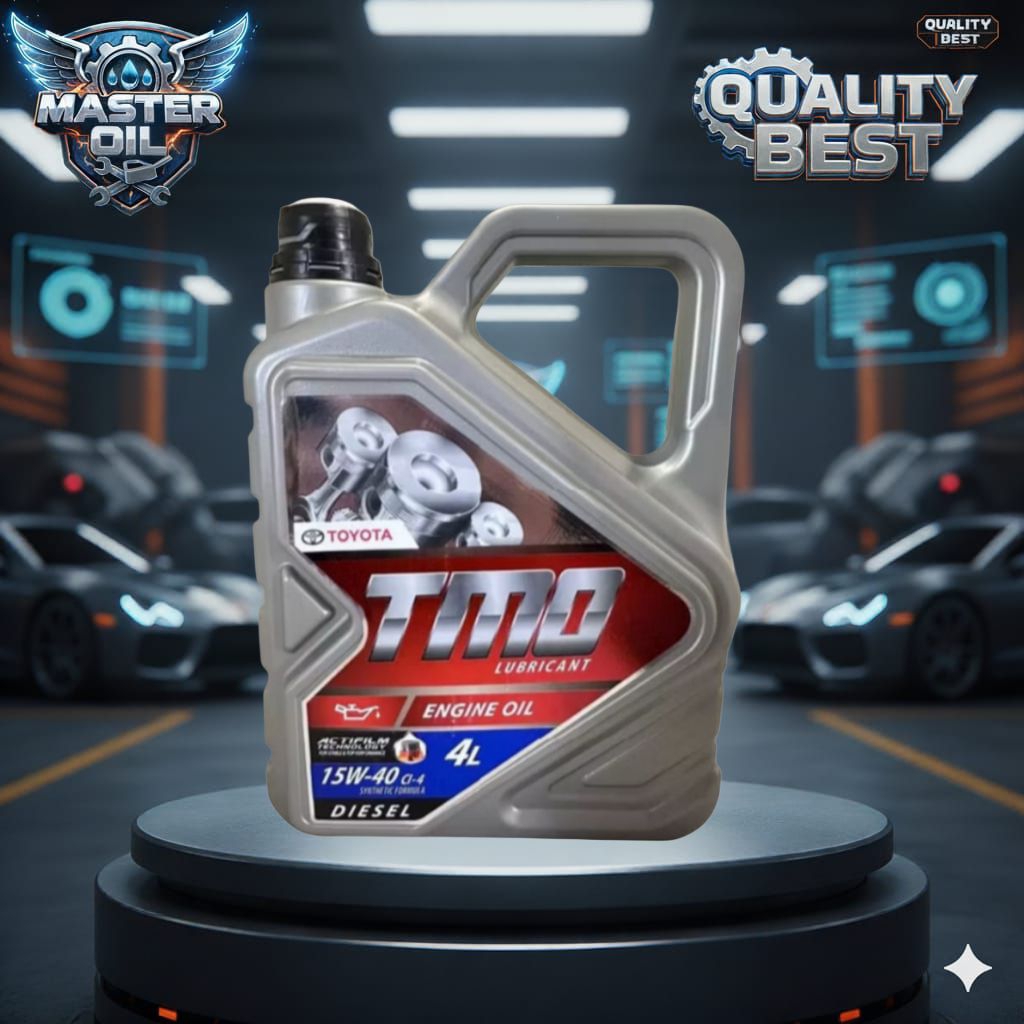 OLI MESIN DISEL TOYOTA TMO 4 LITER SAE 15W-40 TUTUP HITAM
