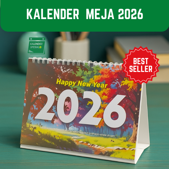 Kalender Meja 2026 Murah - Kalender 2026 Meja - Kalender Meja 2026 Aesthetic - Kalender Meja 2026 Cu