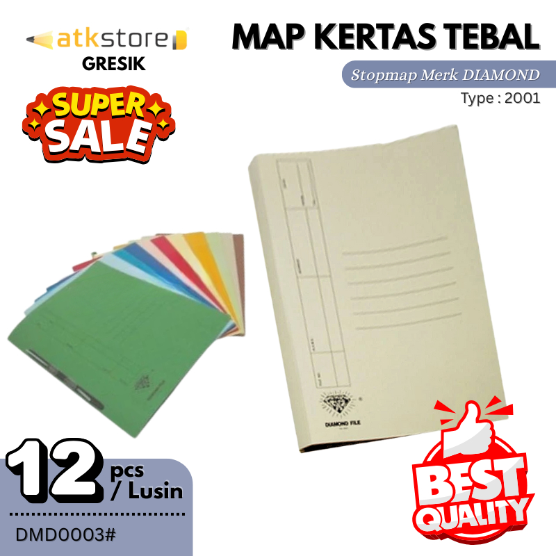 DIAMOND SNELHECTER 2001 Map FiIe Map Kertas Tebal Map Folder Arsip Map Dokumen