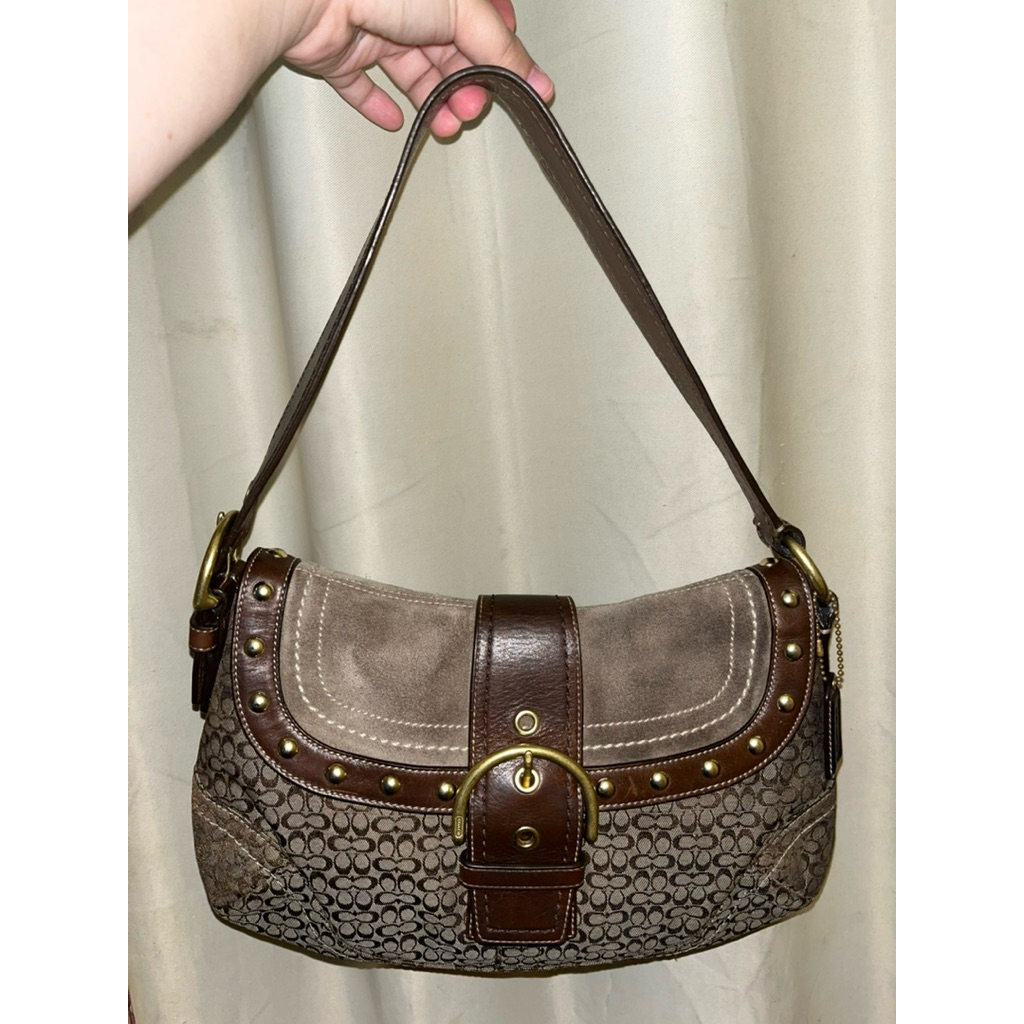 COACH SOHO JACQUARD BROWN