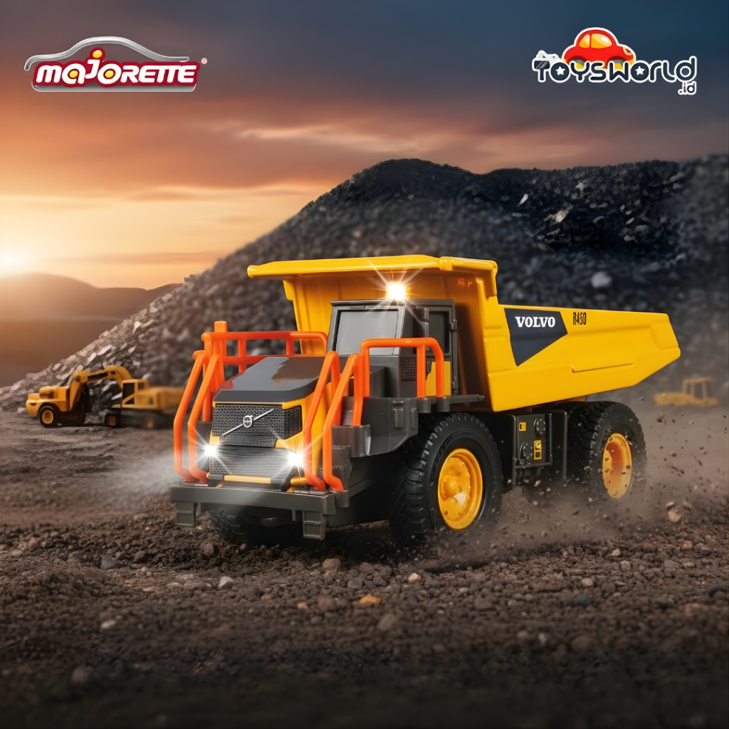 Majorette Volvo Series Rigid Hauler - Mainan Anak