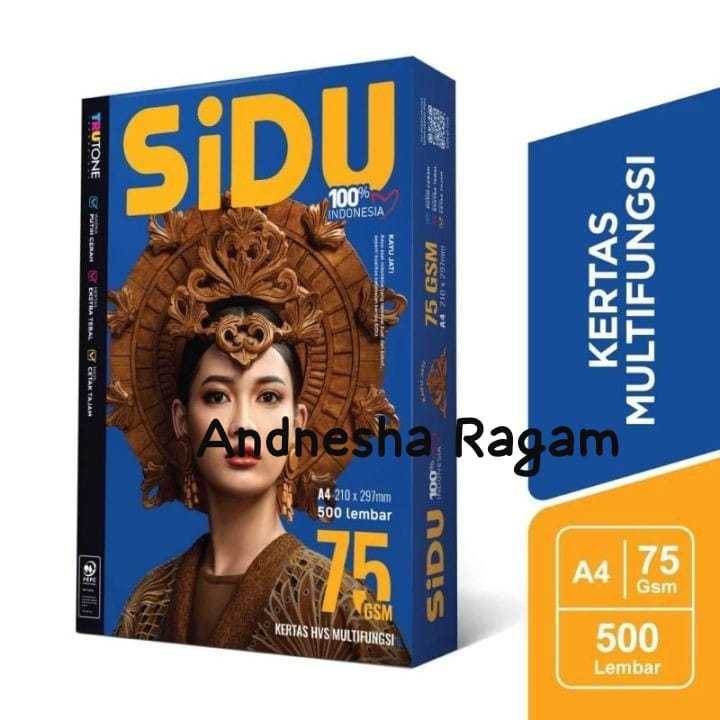 SINAR DUNIA Kertas HVS A4 75gr SIDU ( Rim 500 Lbr ) / Kertas HVS 75 Gsm