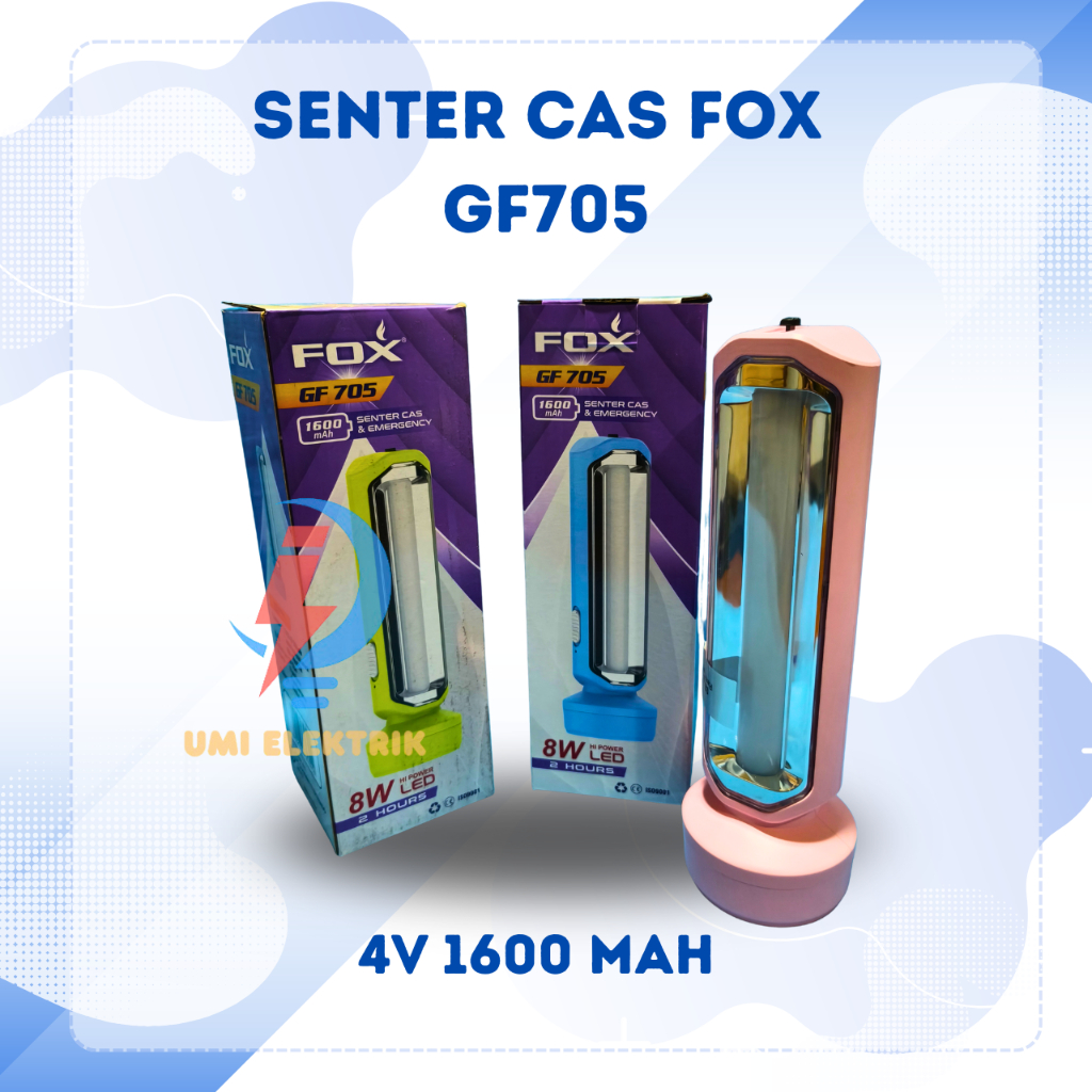 Senter Cas & Emergency Fox GF705 Lampu Emergency