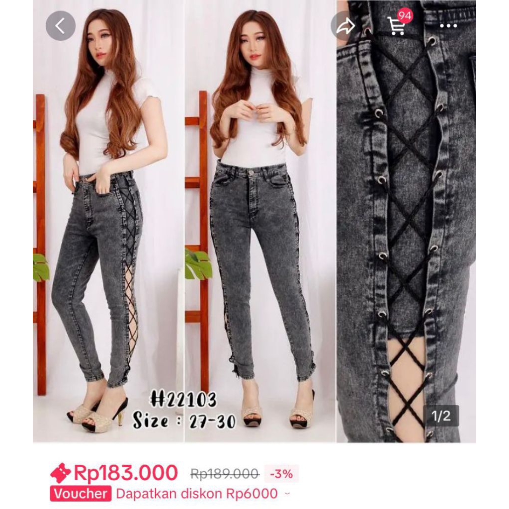 prelove celana jeans tali silang