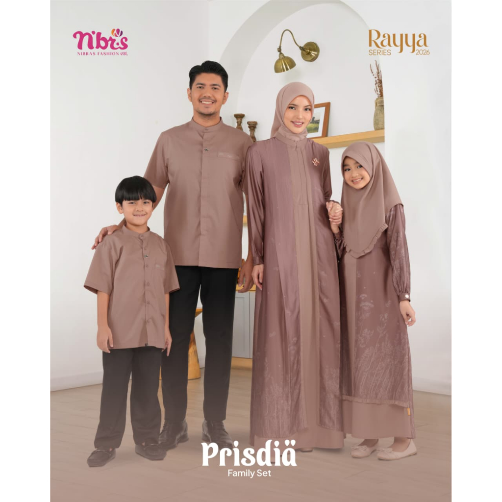 SARIMBIT NIBRAS FAMILY PRISDIA BRONZE DIARAYYAKU SERIES SERAGAM KELUARGA GAMIS DRESS PAKAIAN BAJU BU