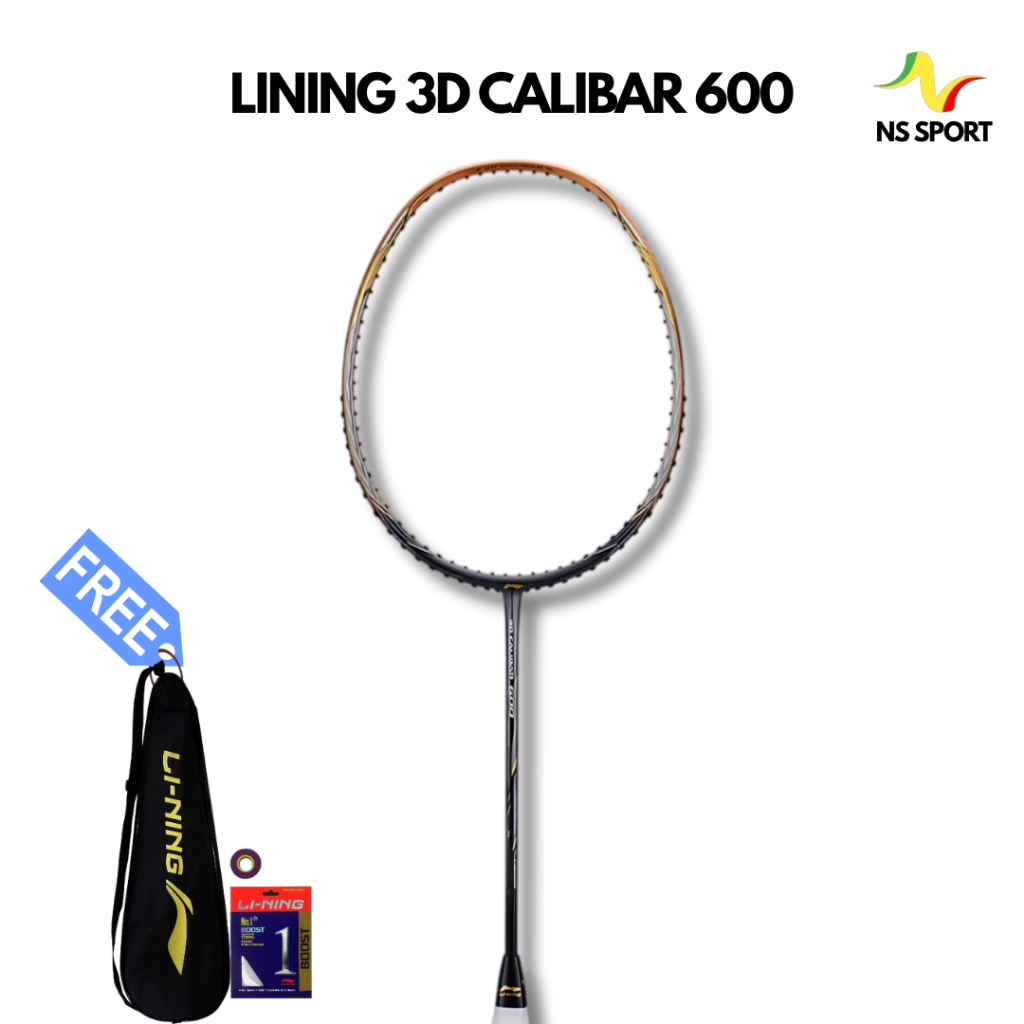 Raket Badminton Lining 3D Calibar 600