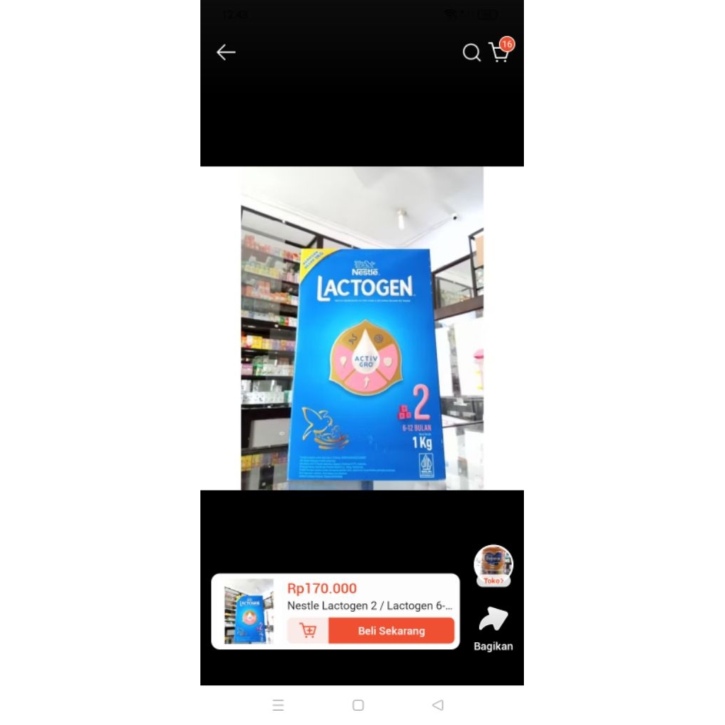 Lactogen 0-6 bulan & Lactogen 6-12 bulan