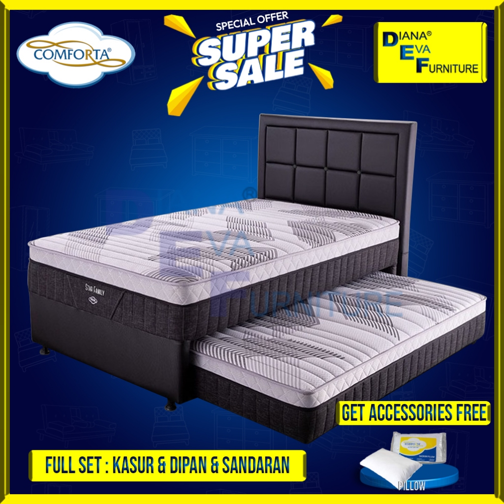 Comforta 2in1 Star Family Set Kasur Springbed