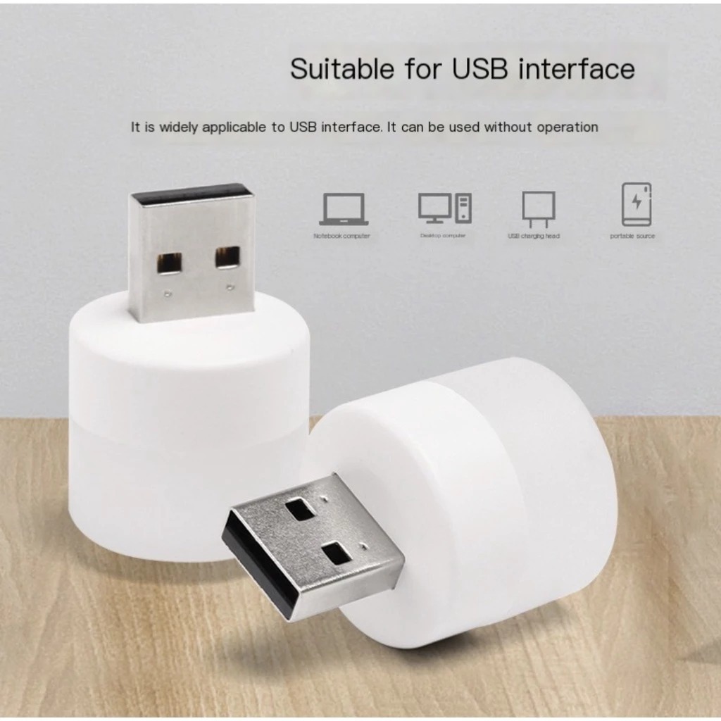 T8 Mini Lampu USB T8 Lampu USB LED Lampu Tidur Mini USB T8