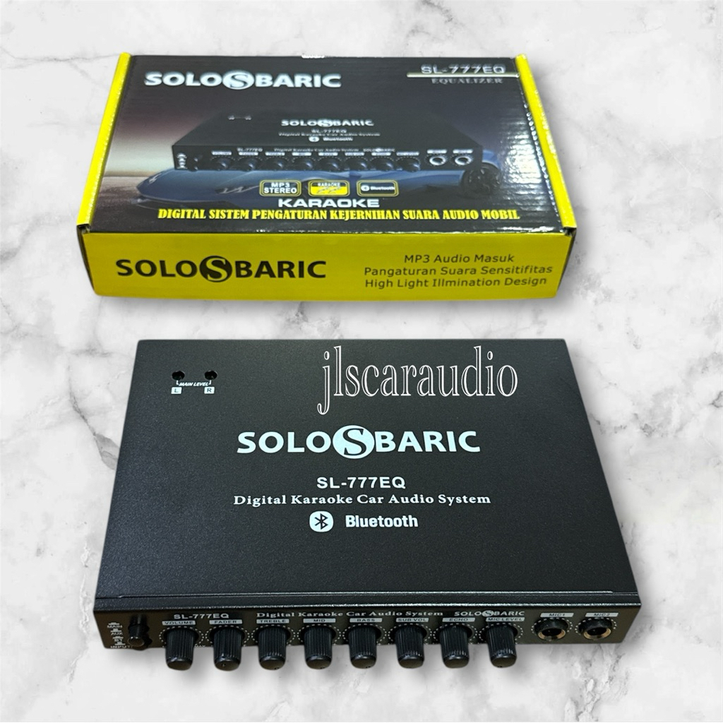Parametrik - preamp equalizer SOLO S BARIC SL-777EQ  (MP3 STEREO KARAOKE Bluetooth) Karaoke mobil
