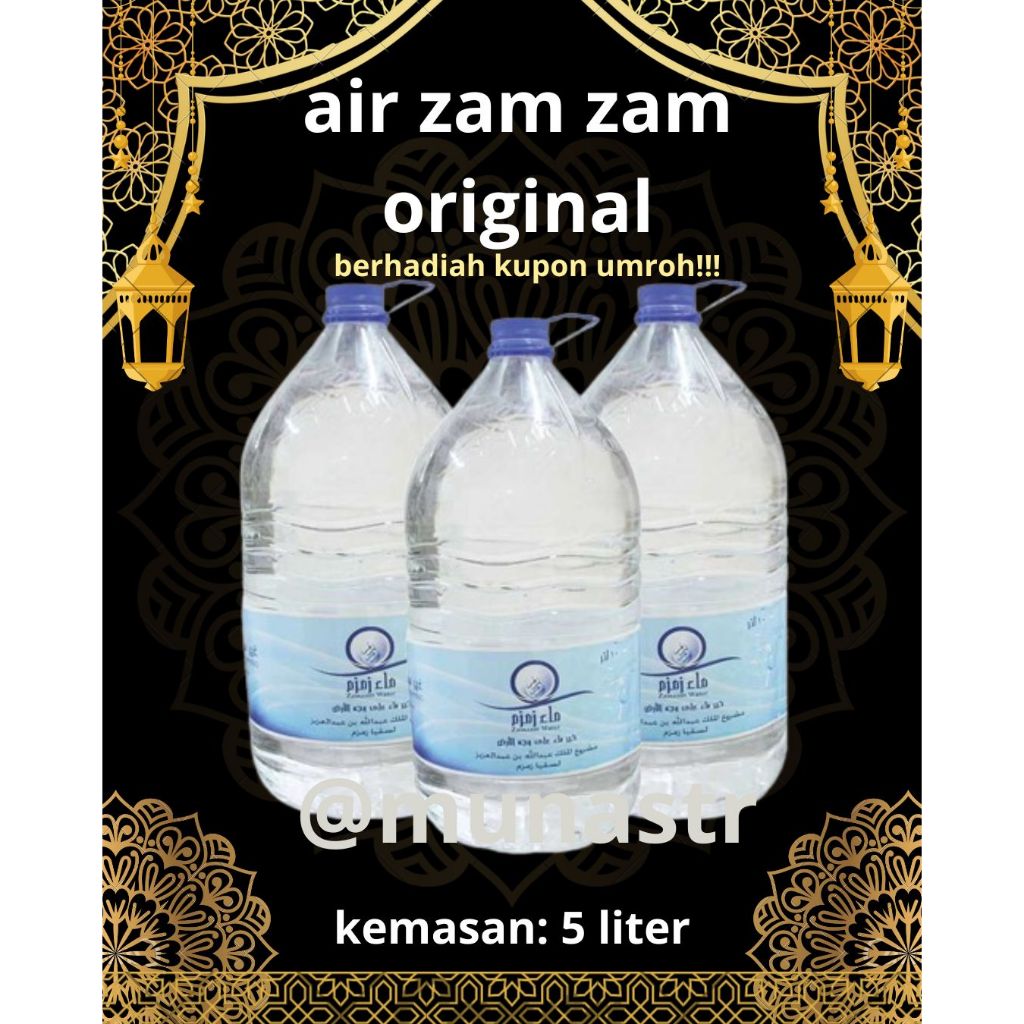 Air Zamzam 5 Liter 100% Original | Air Zamzam 5 Liter Barcode | Air Zamzam Barcode | Air Zamzam Asli