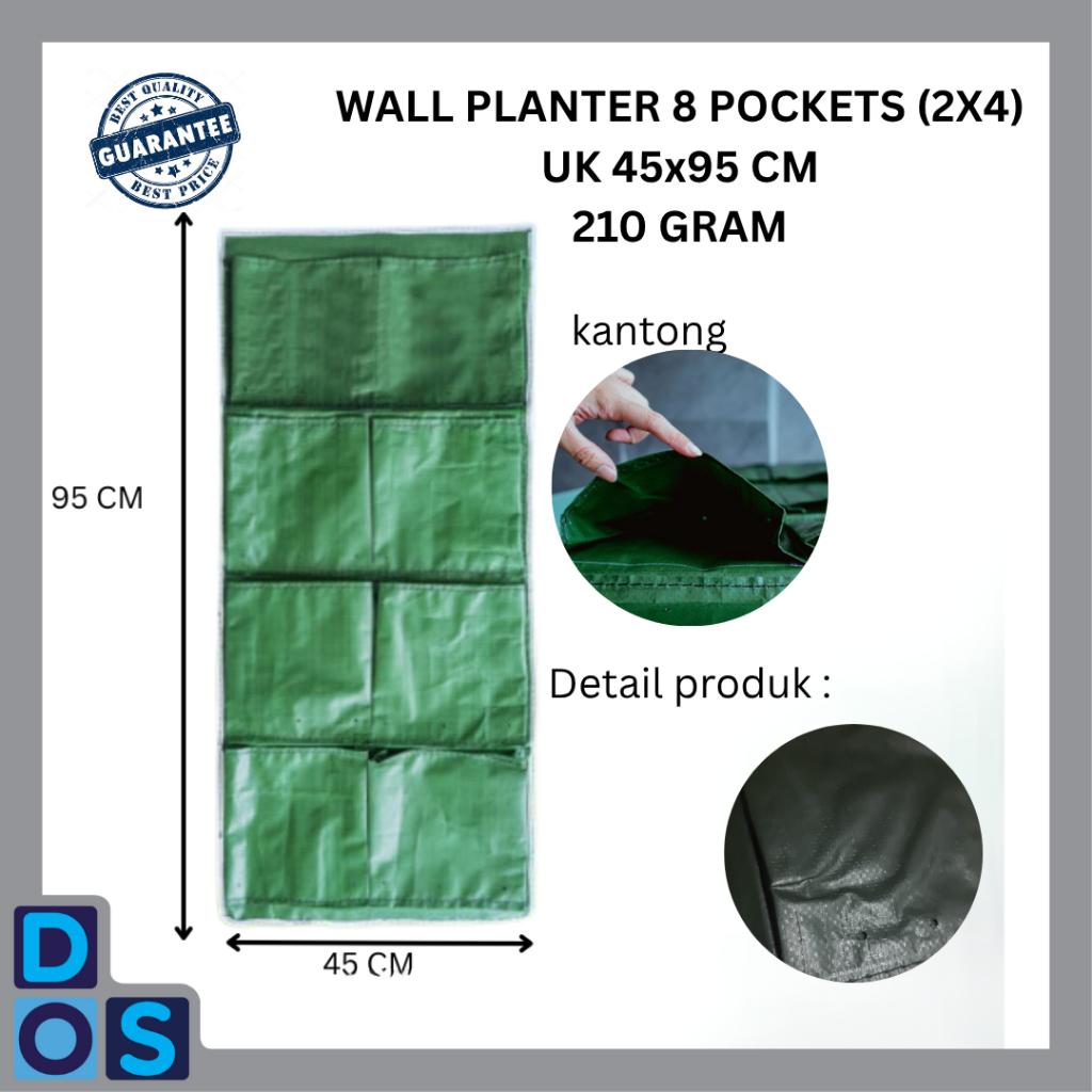 Wall Planter Bag 10 Kantong Pot Dinding Hijau Planter Bag Vertical