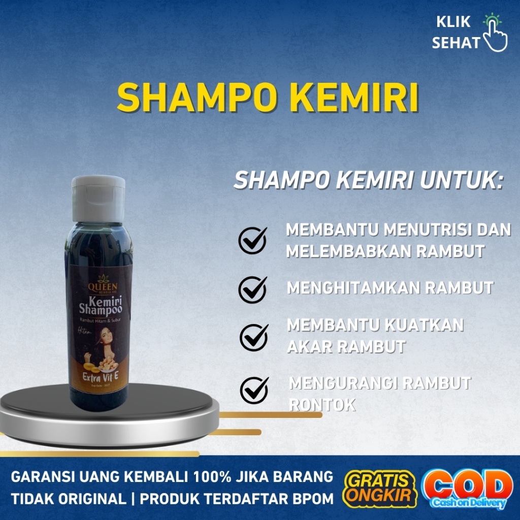 Shampo Kemiri Ekstrak Kemiri Asli Sampo Kemiri Pencegah Rambut Rontok Bantu Kuatkan Akar Rambut Bant
