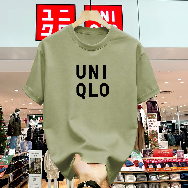 [100% Original] UNIQLO Kaos Premium Soft Touch Pria Atasan Simple Desain Clean