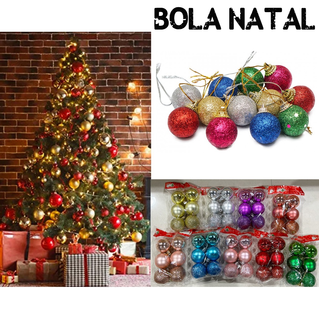 Dekorasi Bola Gantung Natal Besar / Ornamen Hiasan Bola Pohon Natal Jumbo / Aksesoris Bola Natal Gan