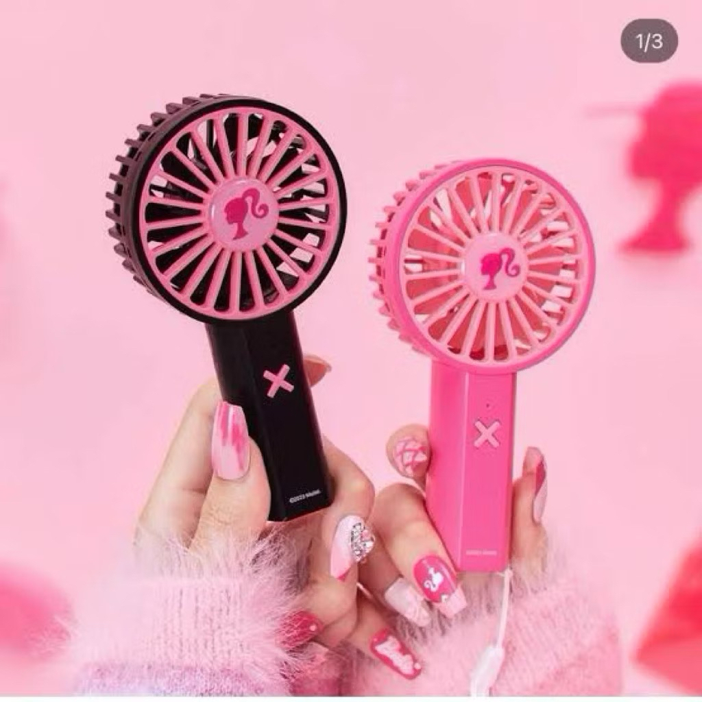 Miniso Barbie Mini Fan Kipas Mini Barbie Limited Kipas Portable