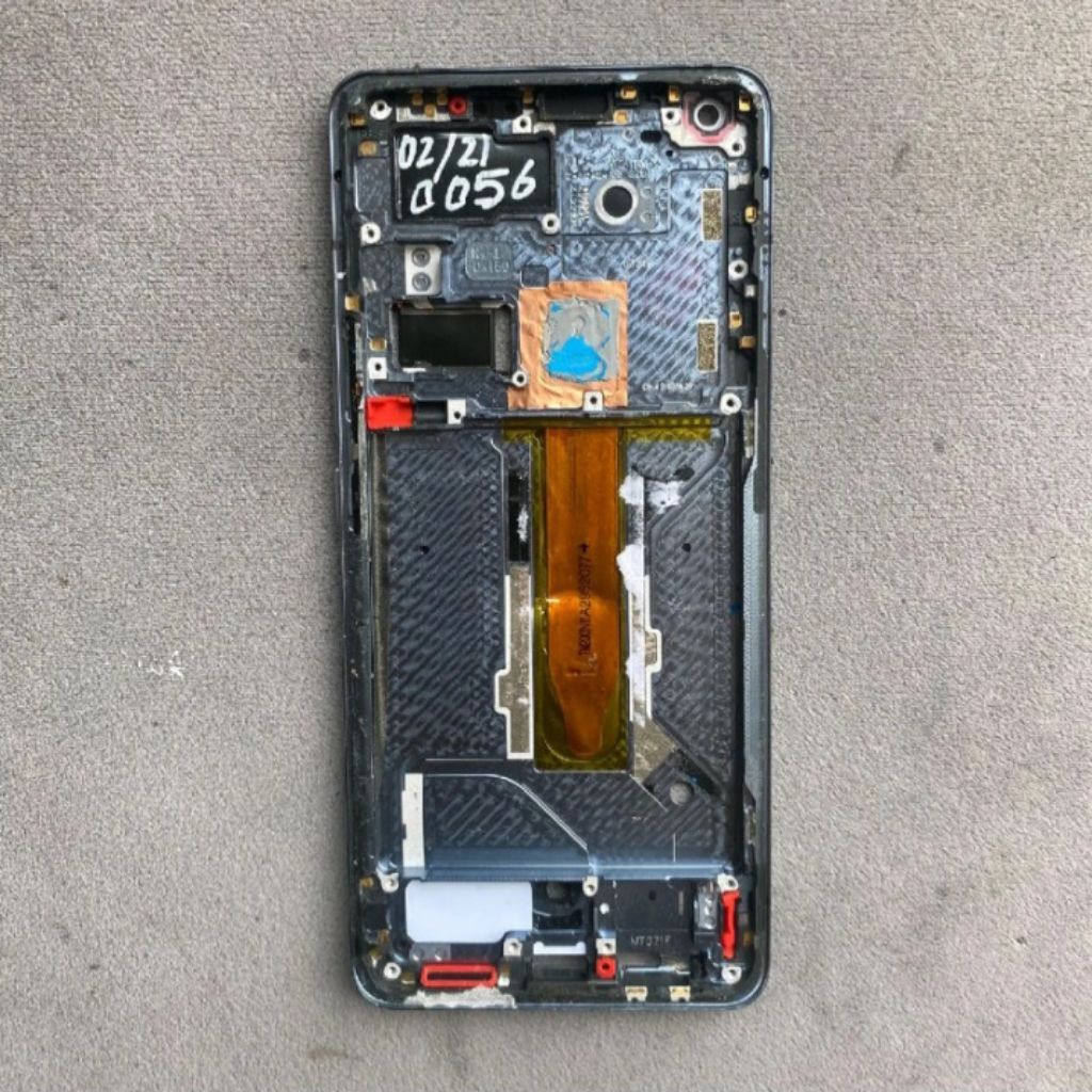 Frame LCD Vivo X50 Pro Ori Copotan + Tombol / Tatakan LCD Vivo X50 Pro Ori