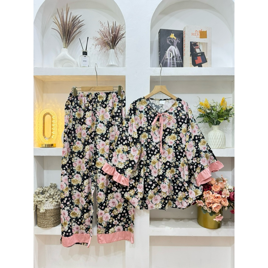 SETCEL KANAYA | Set celana bahan rayon premium Bumil & Busui friendly