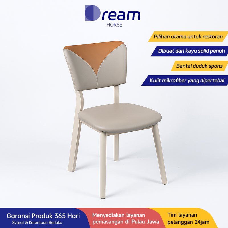 COD Kursi Makan/Kursi Cafe/Minimalis Kursi Santai/Kursi Kamar Tidur/Aesthetic Kursi Kulit