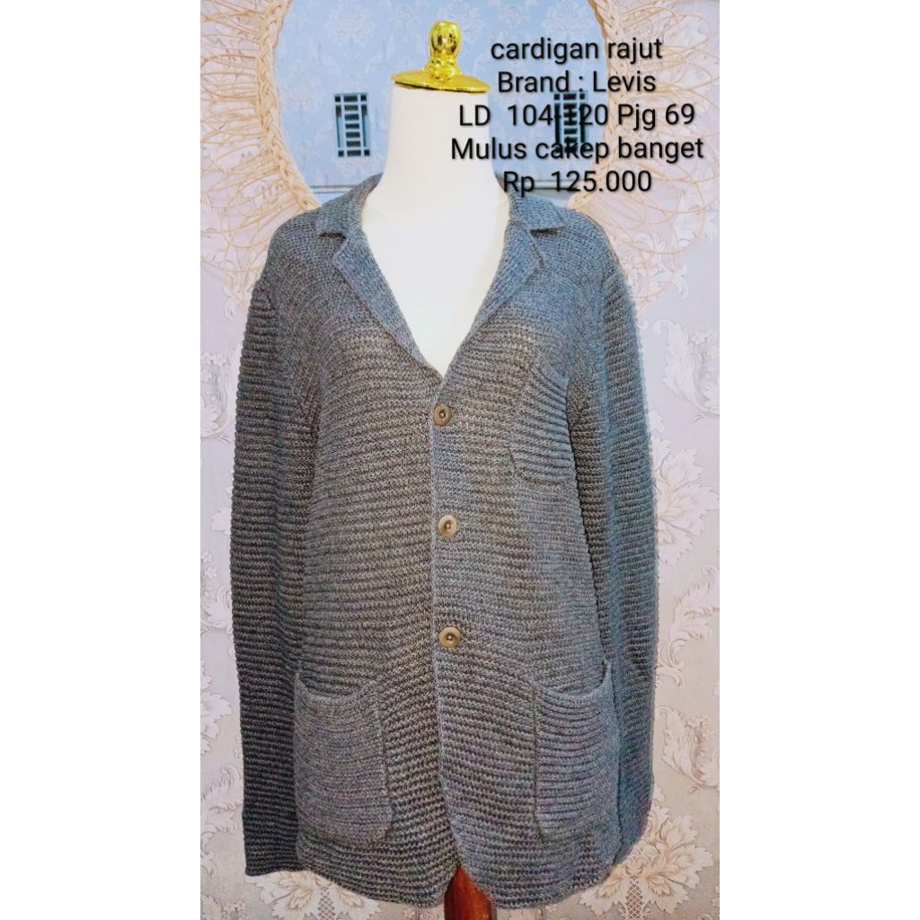 cardigan rajut brand Levis