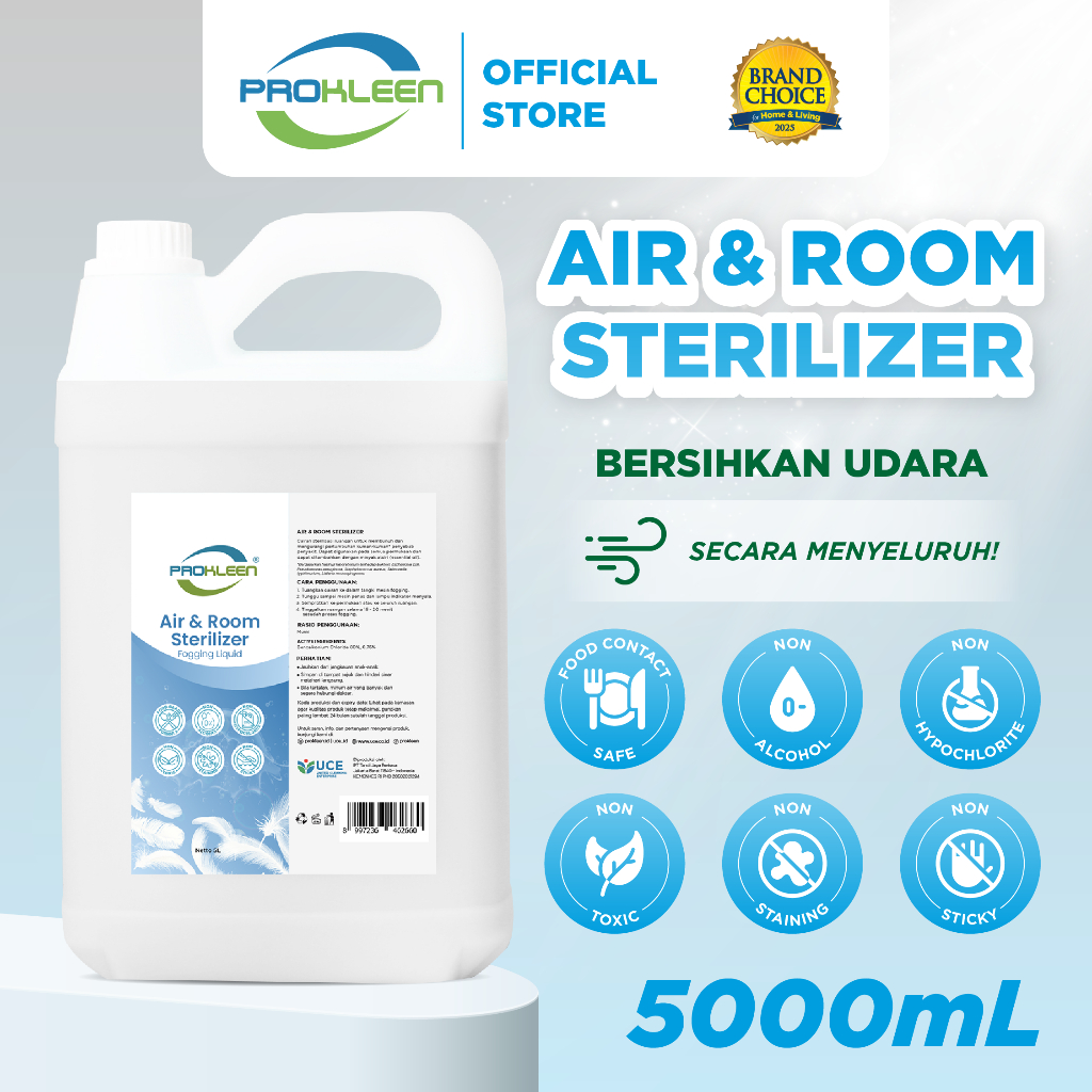 PROKLEEN Fogging Liquid Disinfektan FOOD GRADE Disinfectant Antiseptik 5L