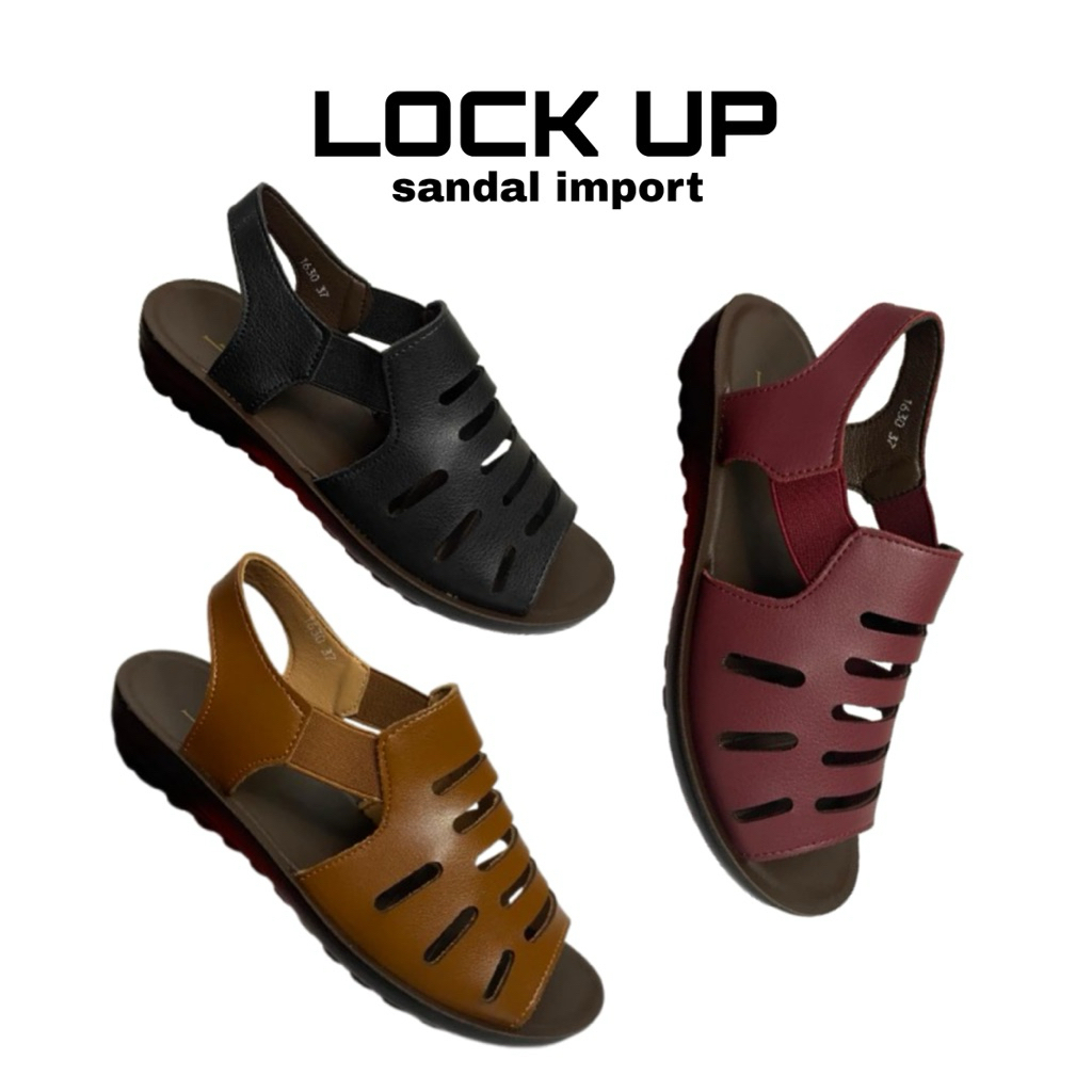 LOCK UP - Sandal tali belakang wanita | Sandal wanita import | Sandal haji wanita