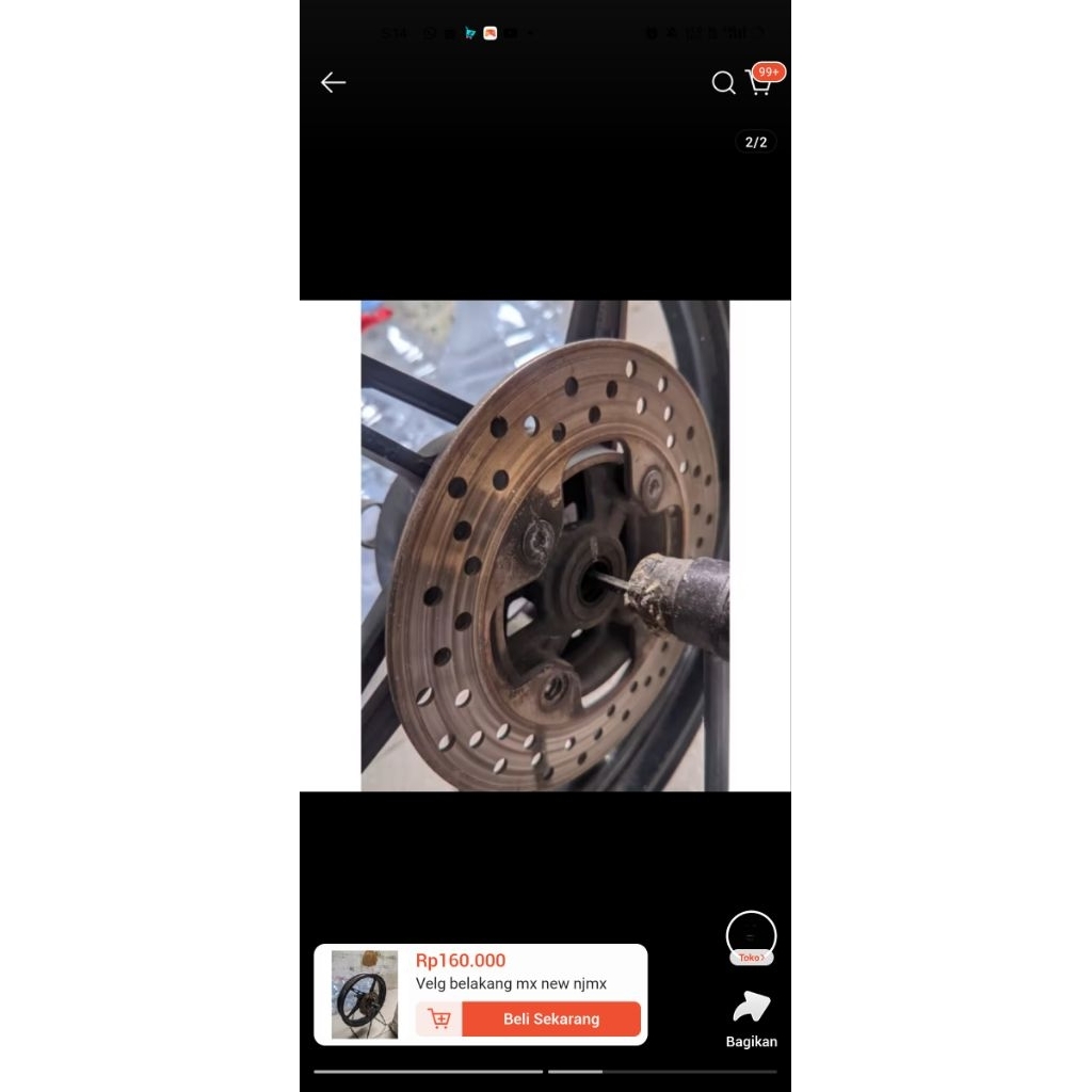 Velg mx new belakang