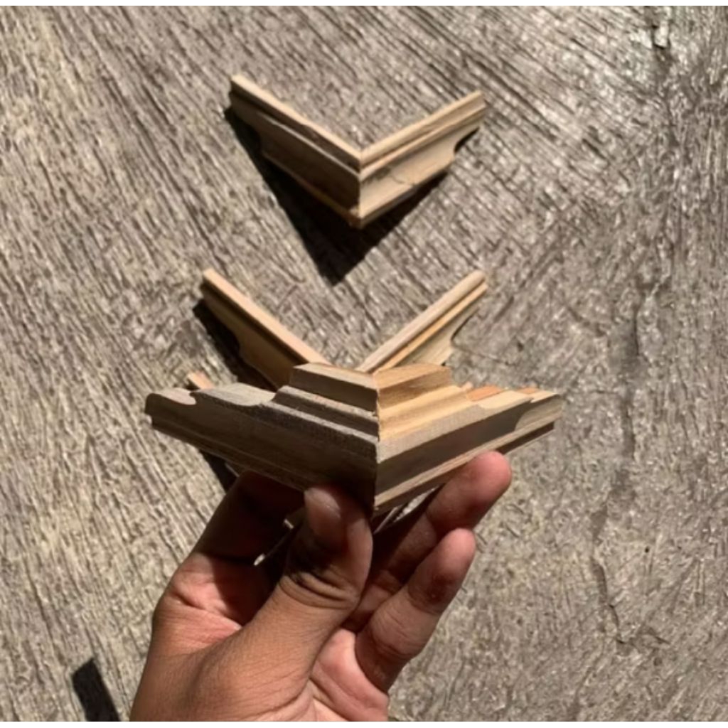 Kaki Kosan Kayu Jati Super, Kaki Sangkar Kosan 1 Set Isi 4 Pcs