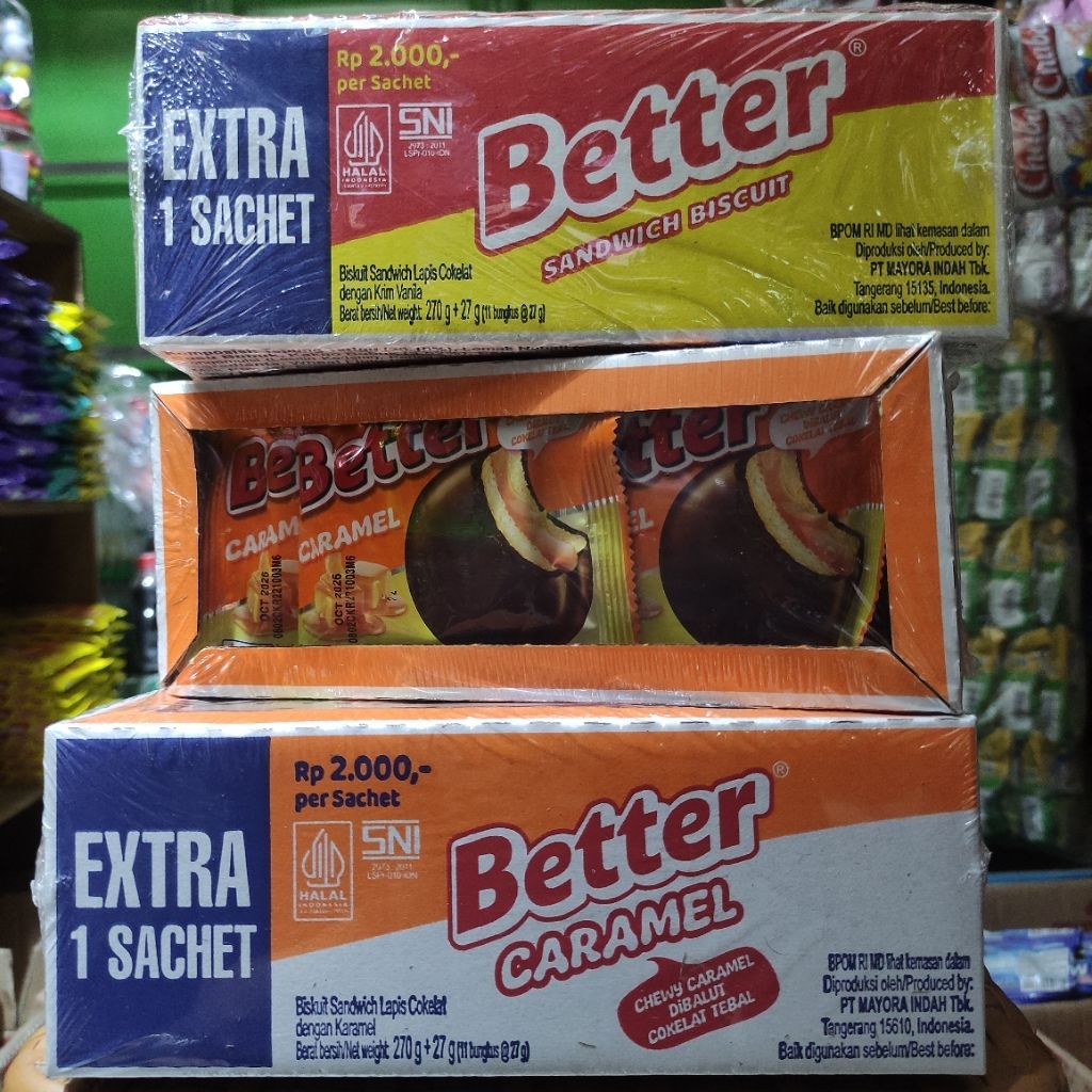 Better Caramel Biscuit - Netto 10Pcs x 22Gram
