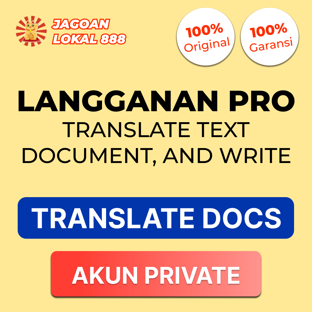 Langganan DeepL PRO Translate Text, Dokumen & Write PRO