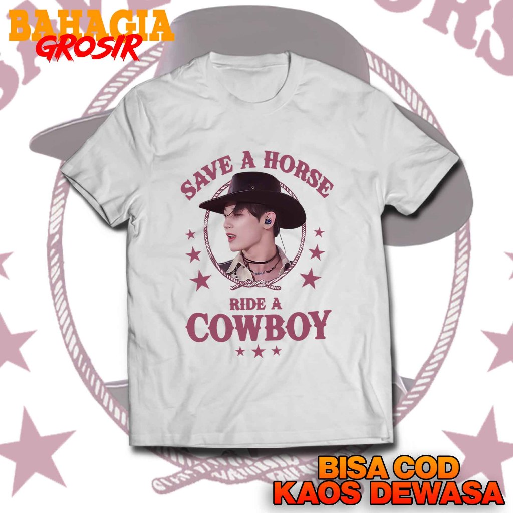 Kaos Atasan Korean Kpop Concert Save A Horse Juyeon TBZ Kaos Bahan Cotton