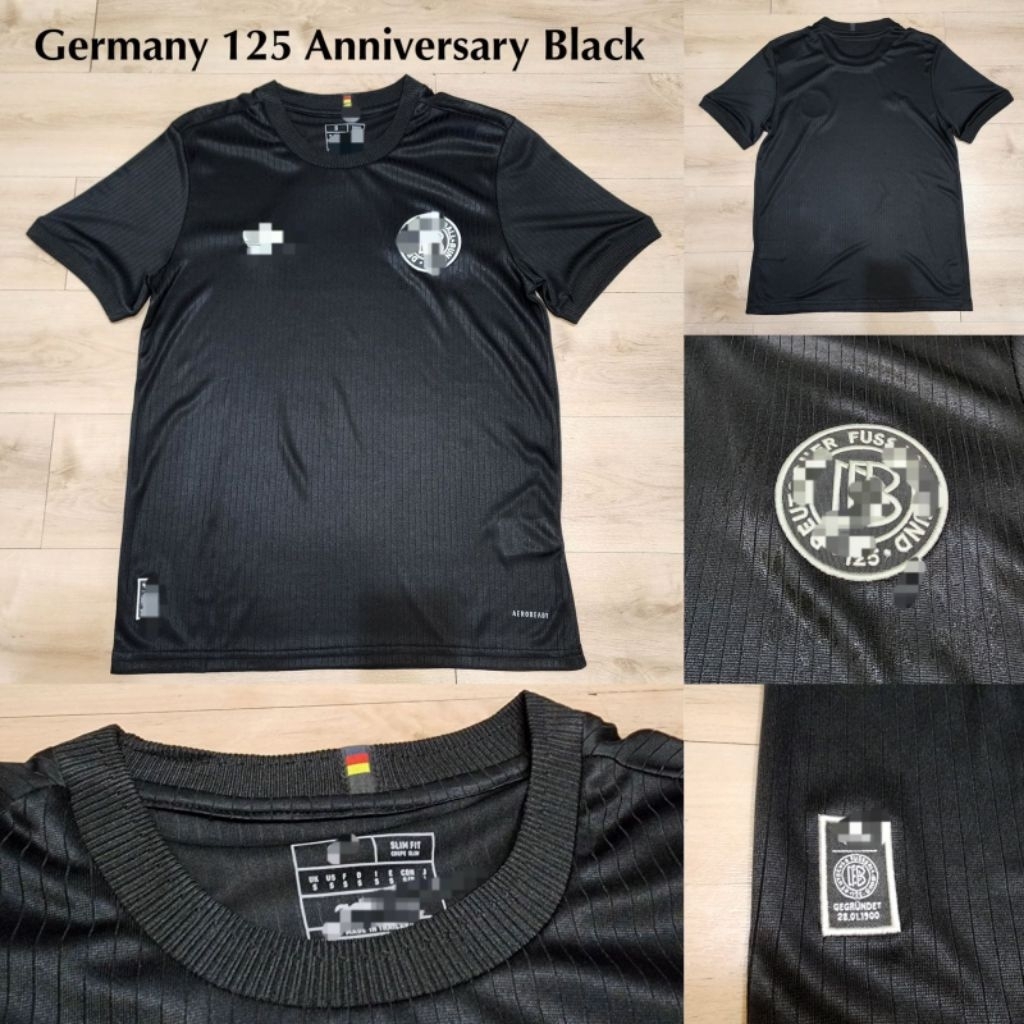 (BARU) JERSEY JERMAN ANNIVERSARY BLACK 2025 2026 BAJU BOLA HITAM GO GRADE ORI