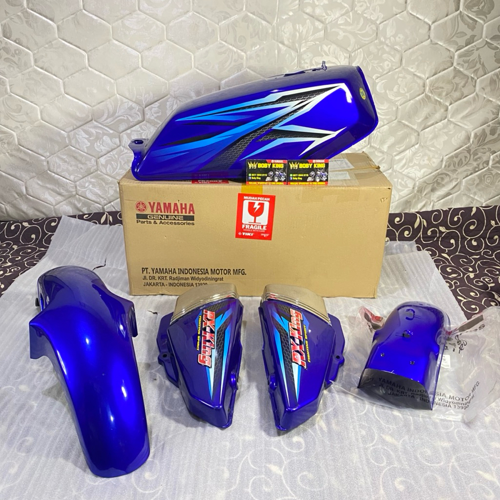 BODY BODI SET TANGKI SET RXKING RX KING 2005 BIRU ORIGINAL YAMAHA
