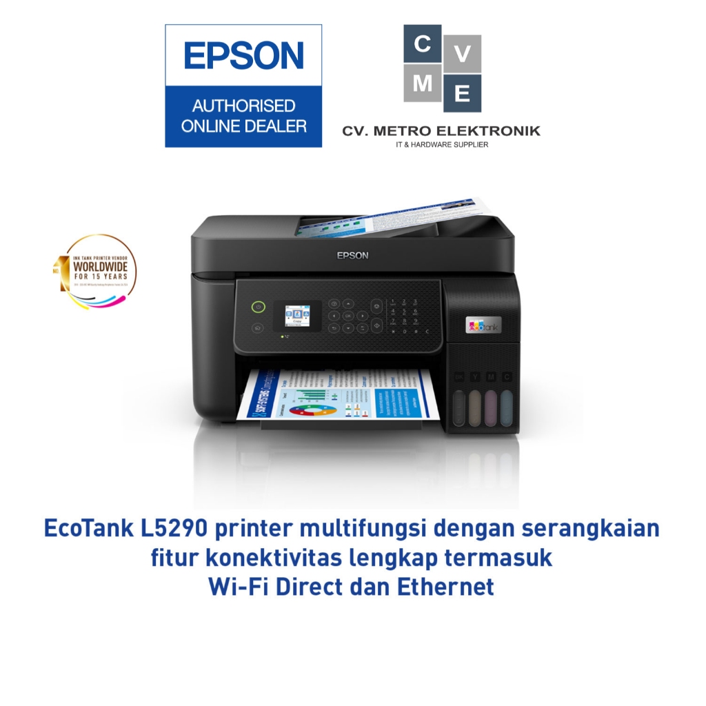 Printer EPSON AFFL L5290 L 5290 L-5290 Pengganti L5190 F4 Legal ADF Garansi RESMI