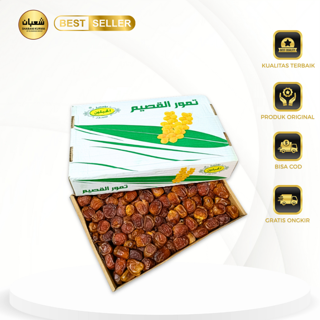 kurma sukari 3,4 - 3,5kg / kurma sukari premium / kurma madinah / oleh oleh haji shabani kurma