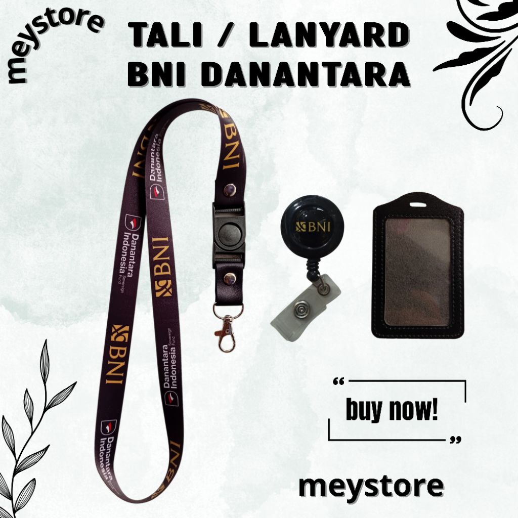 READY Tali / Lanyard BNI DANANTARA Kualitas Premium [STOCK MELIMPAH] Termurahhh