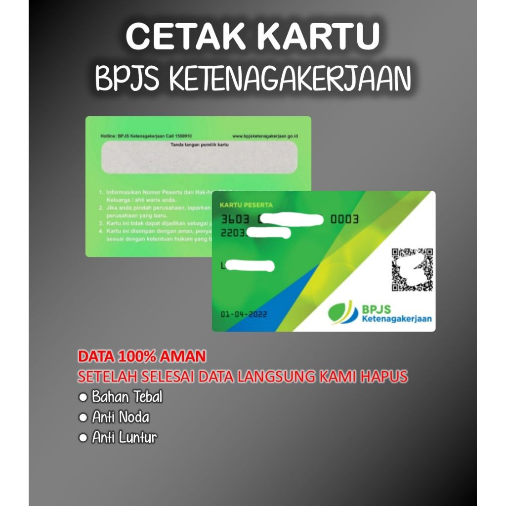 CETAK KARTU BPJS KETENAGAKERJAAN