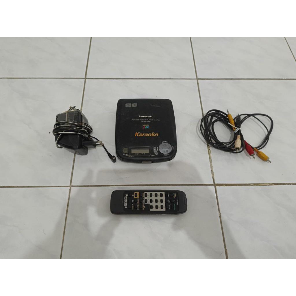Discman CD/DVD player Portable Panasonic SL-VP55 Lengkap
