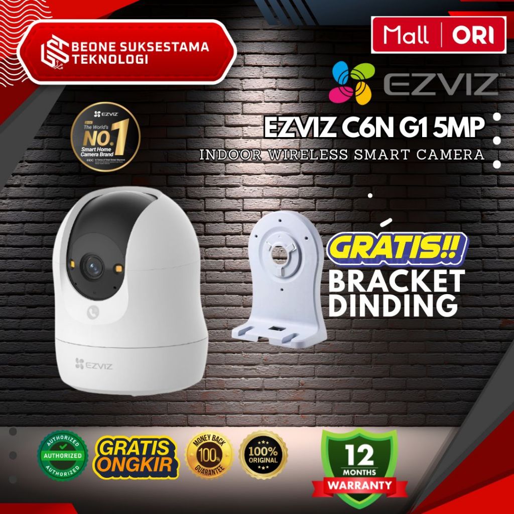 EZVIZ C6N G1 5MP Gratis Bracket & MMC 64GB