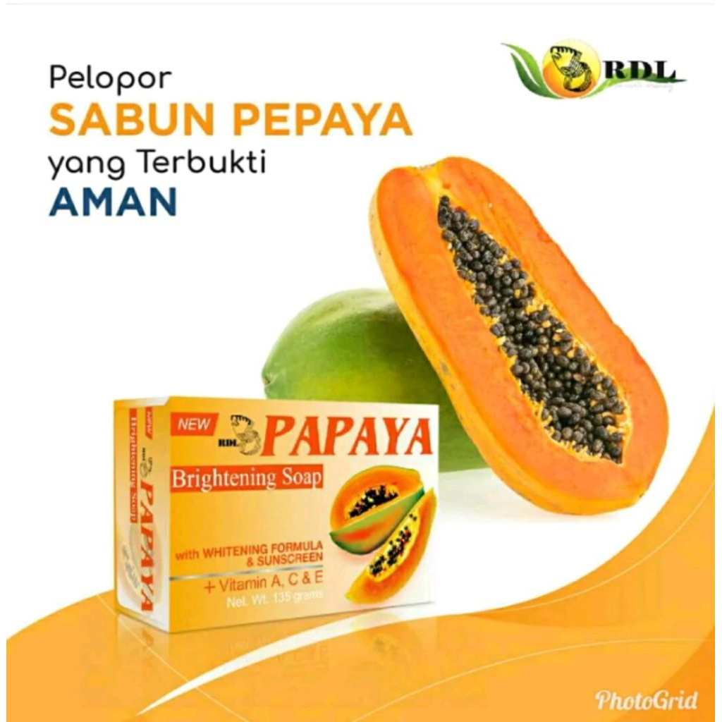 SABUN PEPAYA RDL Original 135 gr|Sabun Pepaya RDL ORI Philippines