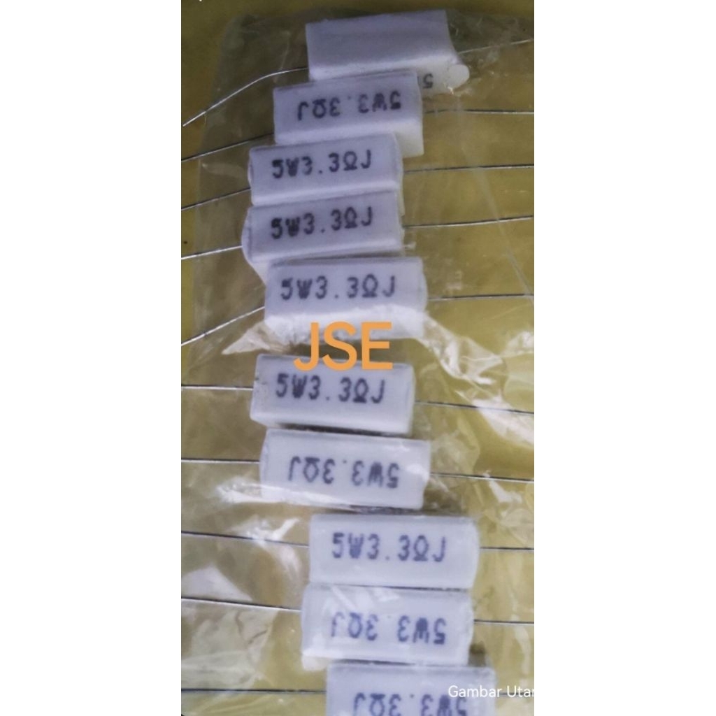 RESISTOR KAPUR 5 WATT 3.3 / 3R3 OHM ISI 10 PCS