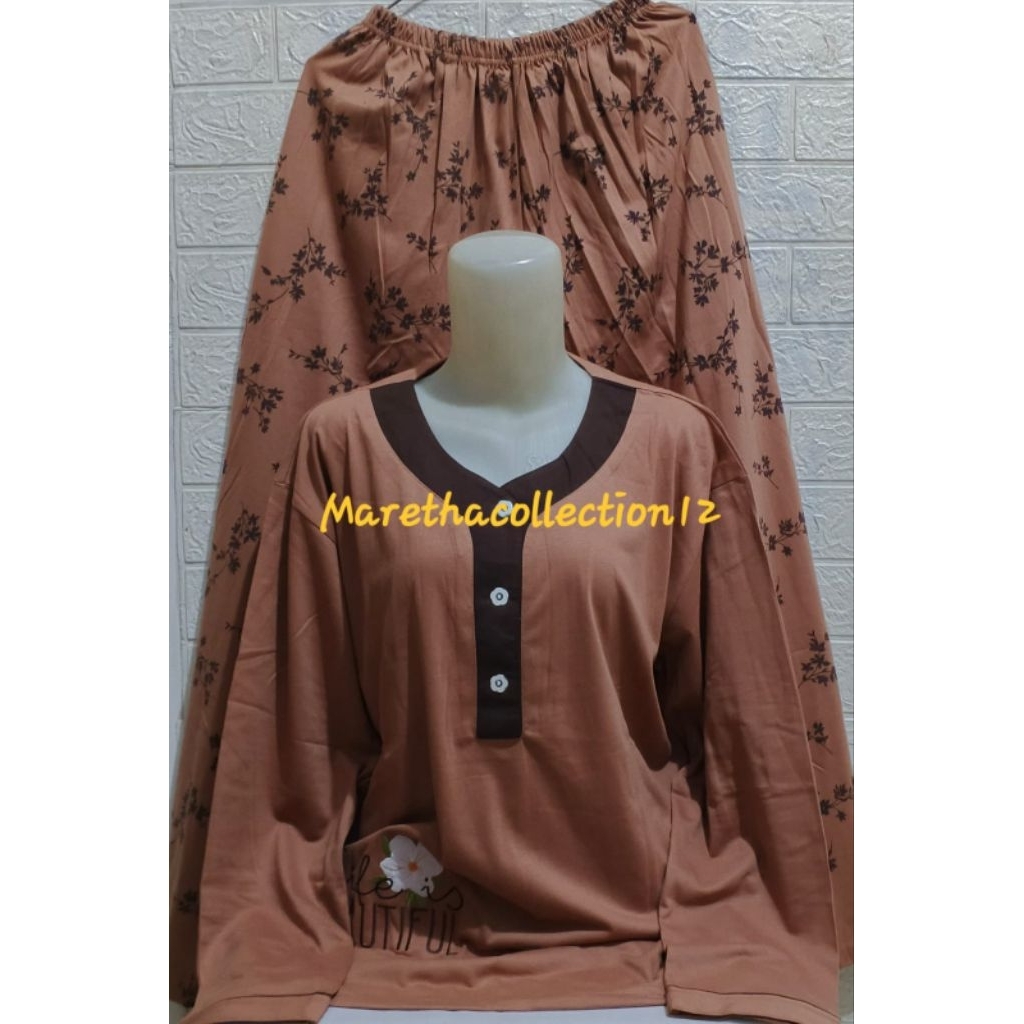 Babydoll AMRO PP JUMBO XXL label putih / Setelan babydoll Amro PP jumbo label putih wanita dewasa le