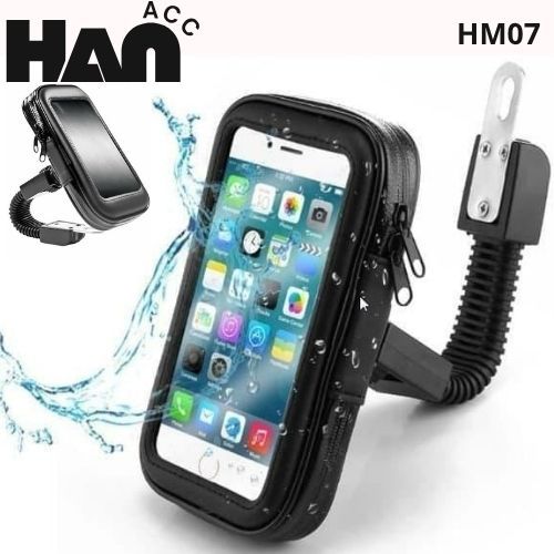 HAN ACC -  HOLDER MOTOR WATERPROOF HM-07 5.5INCH / HM-08 6.3 INCH / 7 INCHI WATERPROOF PHONE HOLDER 
