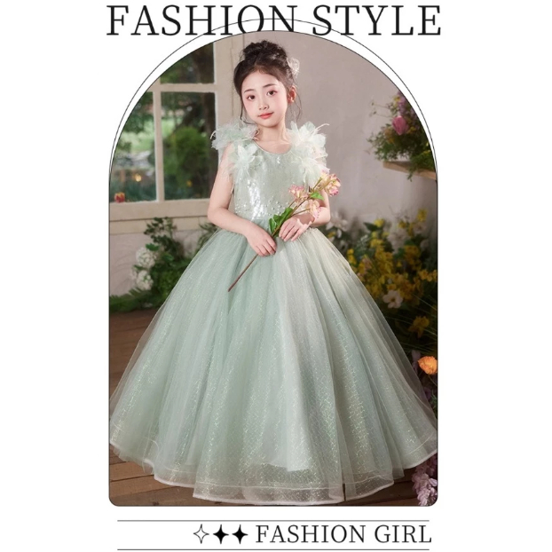 SPP2025-Gaun natal anak dress natal anak baju natal anak gaun kembang anak dress kembang Anak baju k