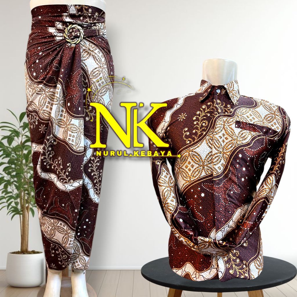 Couple Baju Batik Dan Rok Lilit Batik couple pasangan untuk lamaran pesta kondangan