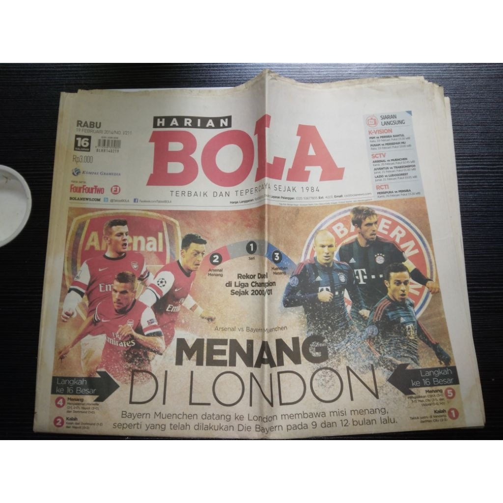 TABLOID BOLA - KORAN BOLA LAWAS