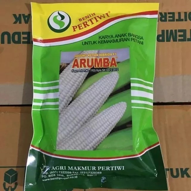 Benih / bibit jagung putih pulut manis ARUMBA jagung arumba 250 gr dari benih pertiwi jagung ketan m