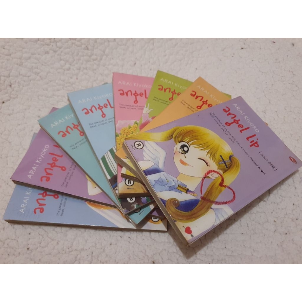 BUKU KOMIK ANGEL LIP LENGKAP 1 SET - KIYOKO ARAI - Sampul Plastik Mika Tebal Rapi